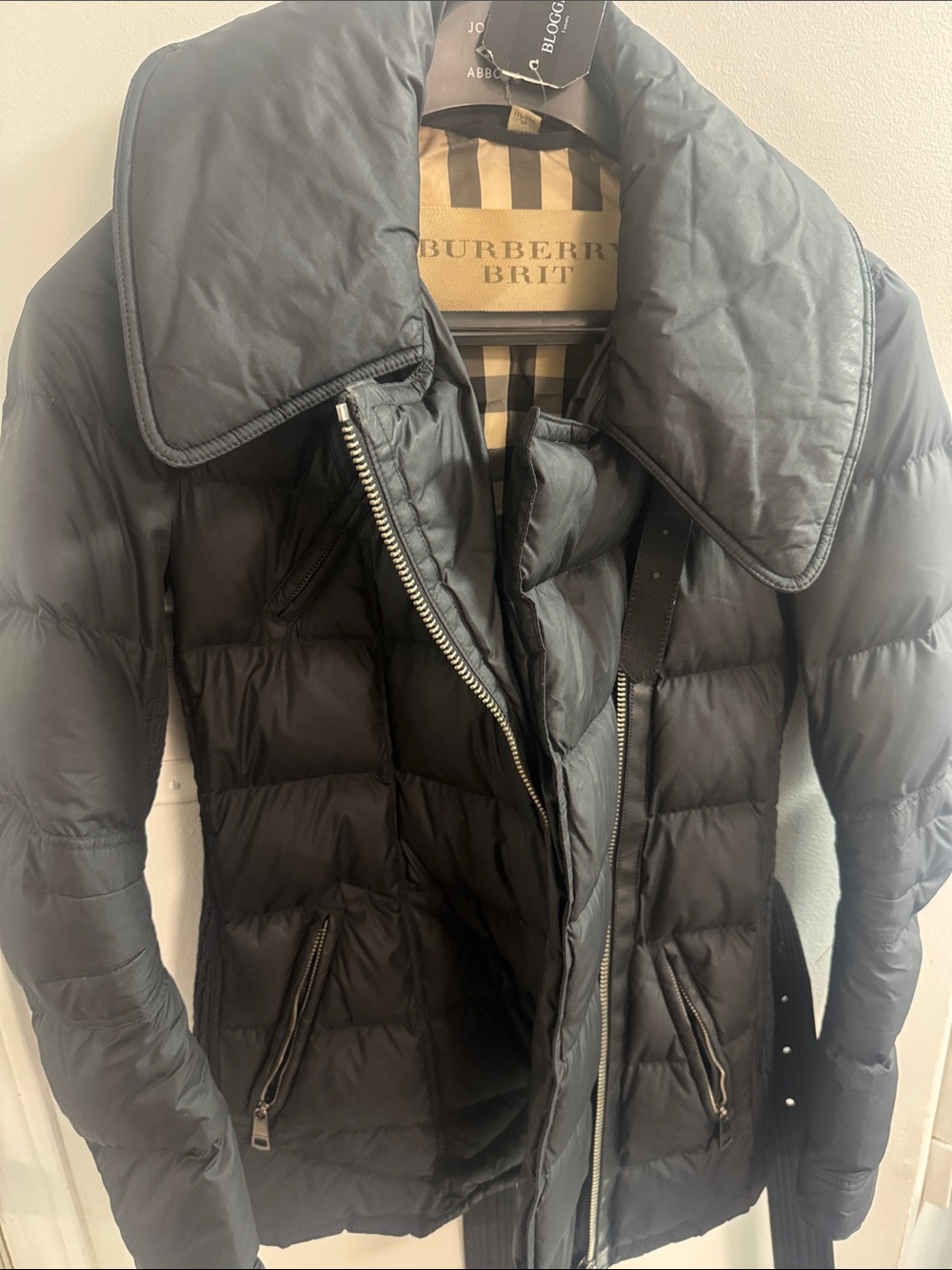 Burberry Black Quilted Down Puffer Jacket